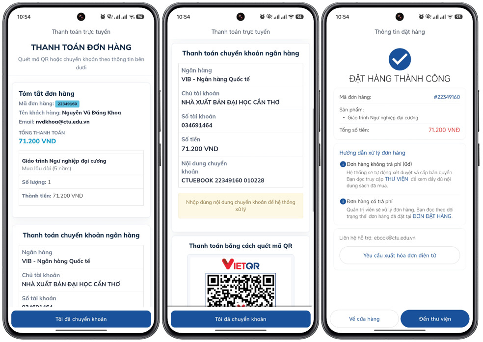 Giao diện chi tiết và trình đọc trên di động